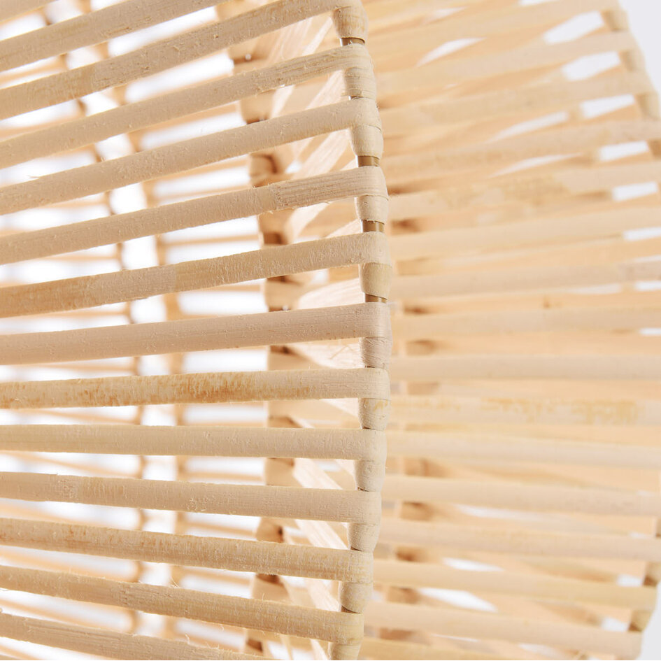 Rattanowa lampa wisząca Pagna – ręcznie pleciona o naturalnym designie