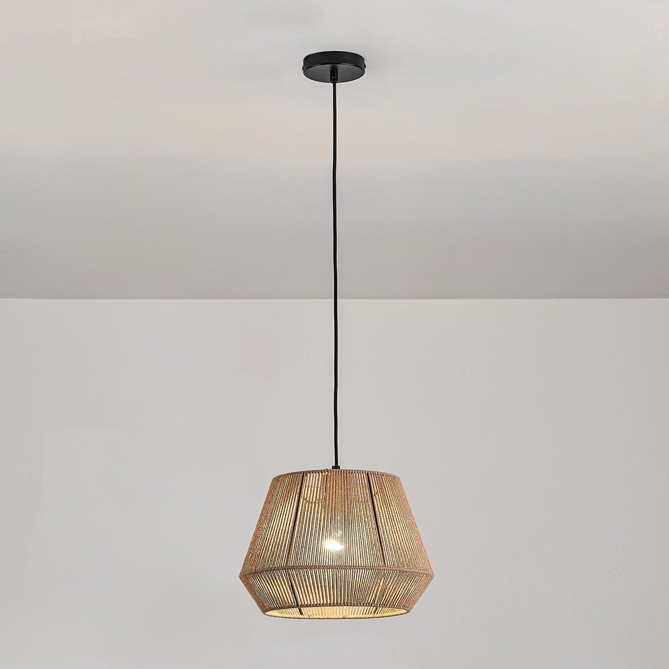 Lampa wisząca Koton z naturalnego sznura bawełnianego