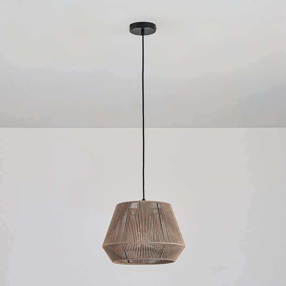 Lampa wisząca Koton z naturalnego sznura bawełnianego