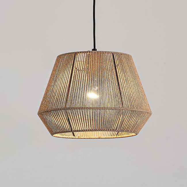 Lampa wisząca Koton z naturalnego sznura bawełnianego