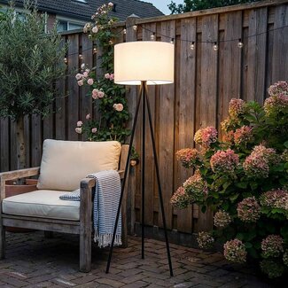 Solarna zewnętrzna lampa podłogowa Vitae - 147 cm