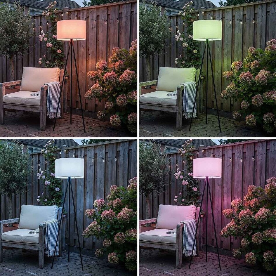 Solarna zewnętrzna lampa podłogowa Vitae - 147 cm