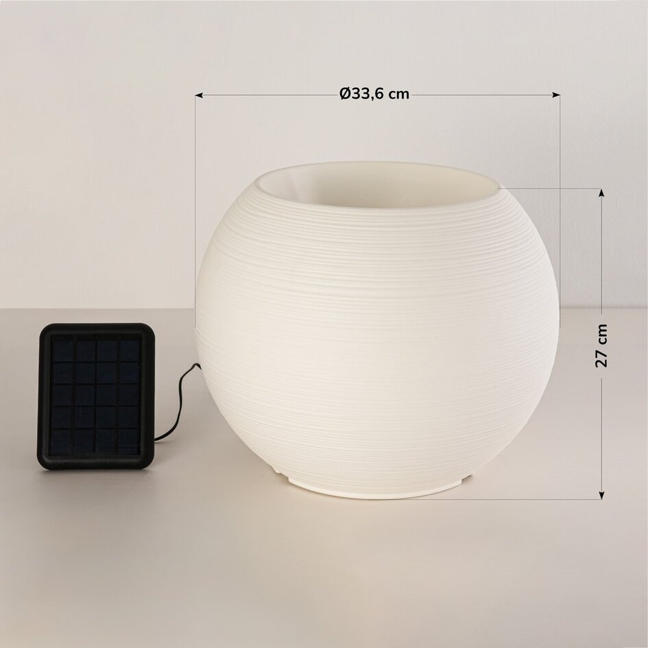 Solarne lampa doniczkowa Flora z regulowanymi kolorami