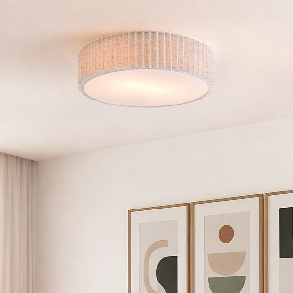 Lampa sufitowa Vexel z plisowanym kloszem Ø40 cm – złamana biel