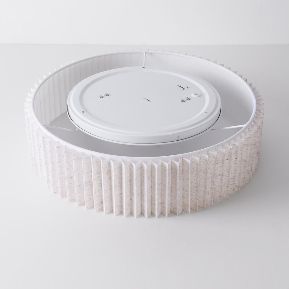 Lampa sufitowa Vexel z plisowanym kloszem Ø40 cm – złamana biel