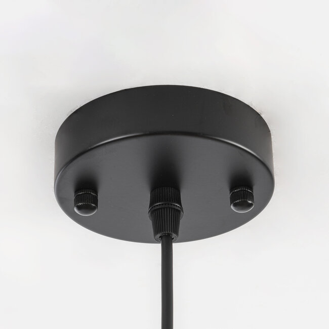 Lampa wisząca Zenith w stylu Japandi z naturalnym kloszem