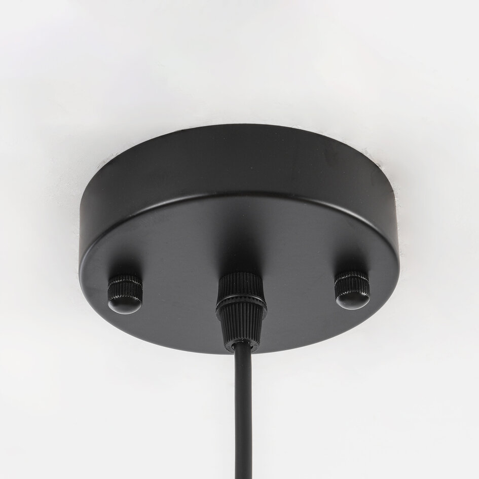 Lampa wisząca Zenith w stylu Japandi z naturalnym kloszem