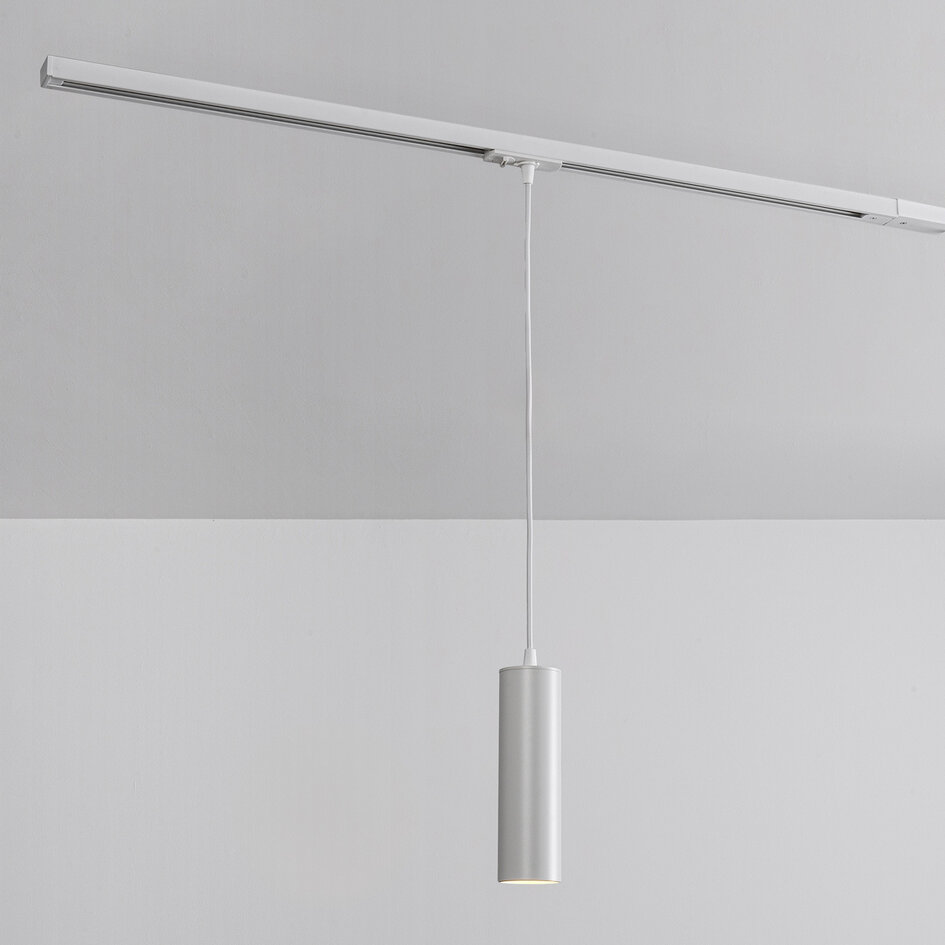 1-fazowa szynowa lampa wisząca tubowa Simon - biała