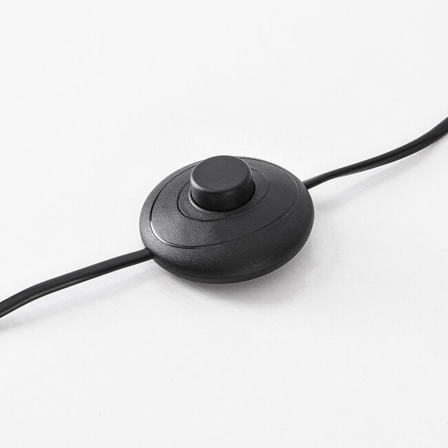 Lampa stojąca Claire w kolorze czarnym ze szkłem dymionym, 5 światła