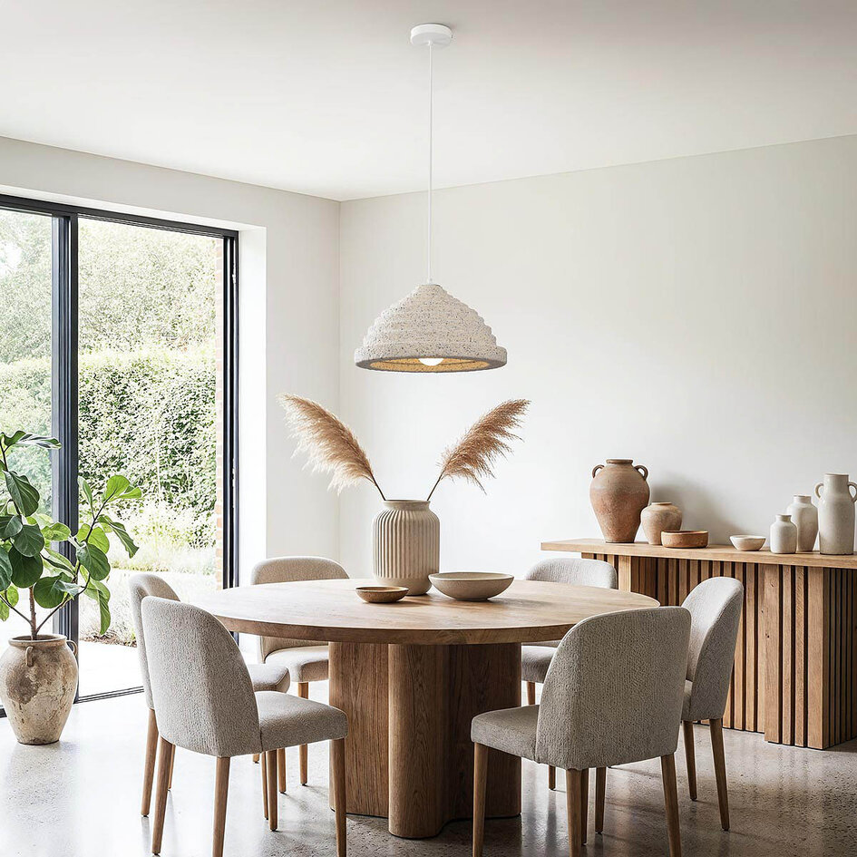 Lampa wisząca Wabi-Sabi Amai Ø40 cm - terrazzo beżowe