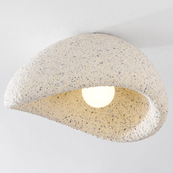 Lampa sufitowa Wabi-Sabi Concrete Aura 40 x 28 w kolorze beżowego lastryko