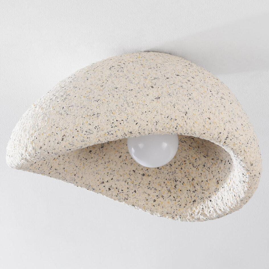 Lampa sufitowa Wabi-Sabi Concrete Aura 40 x 28 w kolorze beżowego lastryko