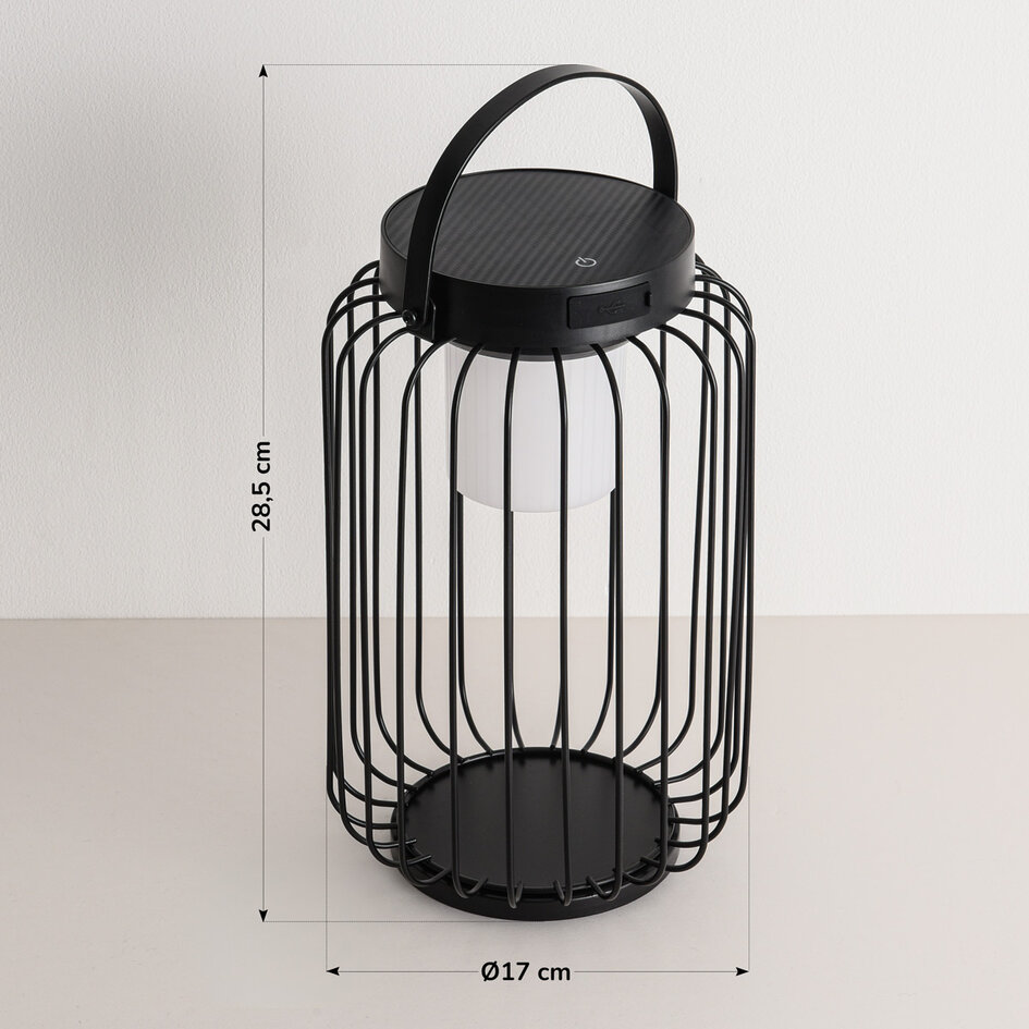 Lampa solarna Luxon - Czarne