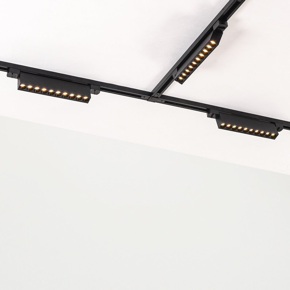 Reflektor szynowy 1-fazowy Nexu 10W ze zintegrowanymi diodami LED 3000K lub 4000K - czarny