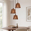 Design lampa wisząca Tami 3 światła z naturalnym bambusem i ciepłym brązem
