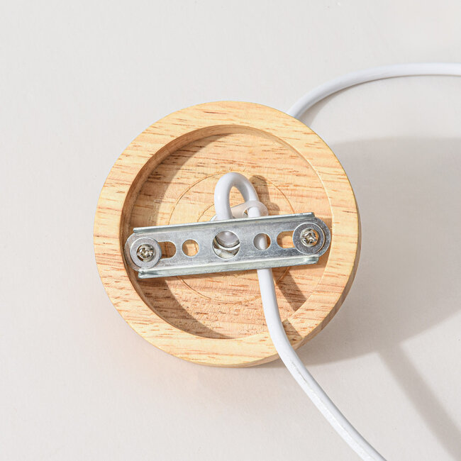 Naturalna lampa wisząca Celina o wyglądzie rattanu