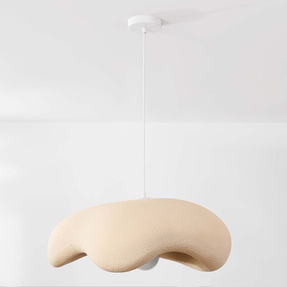 1 światło Lampa wisząca Wabi-Sabi Ishi - piaskowo-beżowa