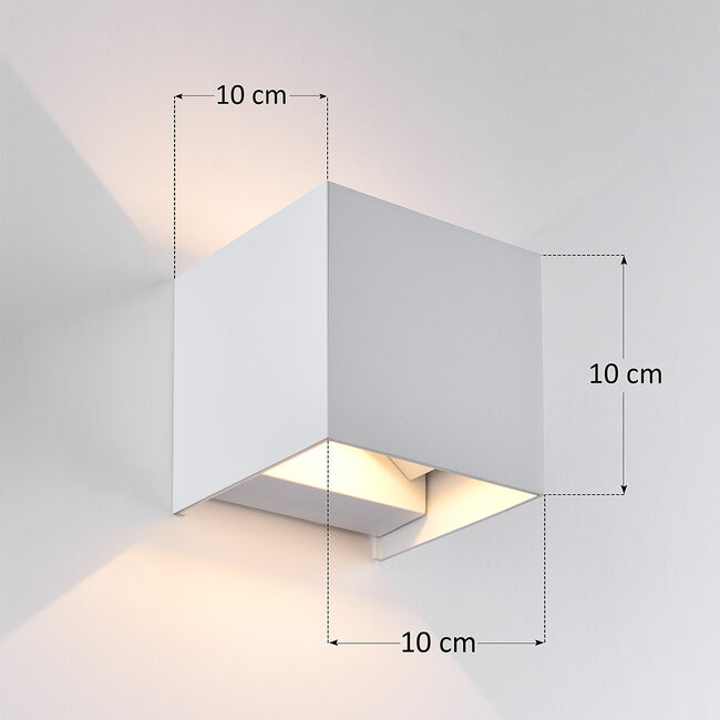 Nowoczesna lampa łazienkowa Oliver z regulowanymi klapkami – białe
