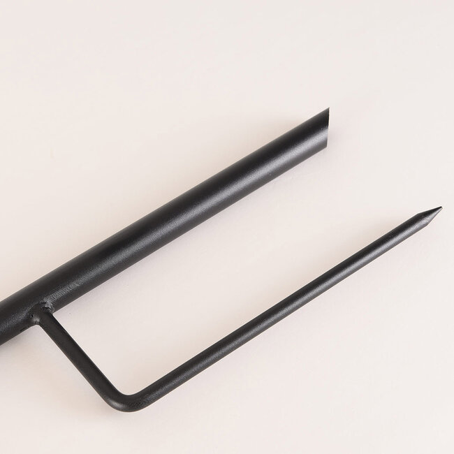 Metalowe słupki ogrodowe z hakiem 120 cm - zestaw 5 sztuk