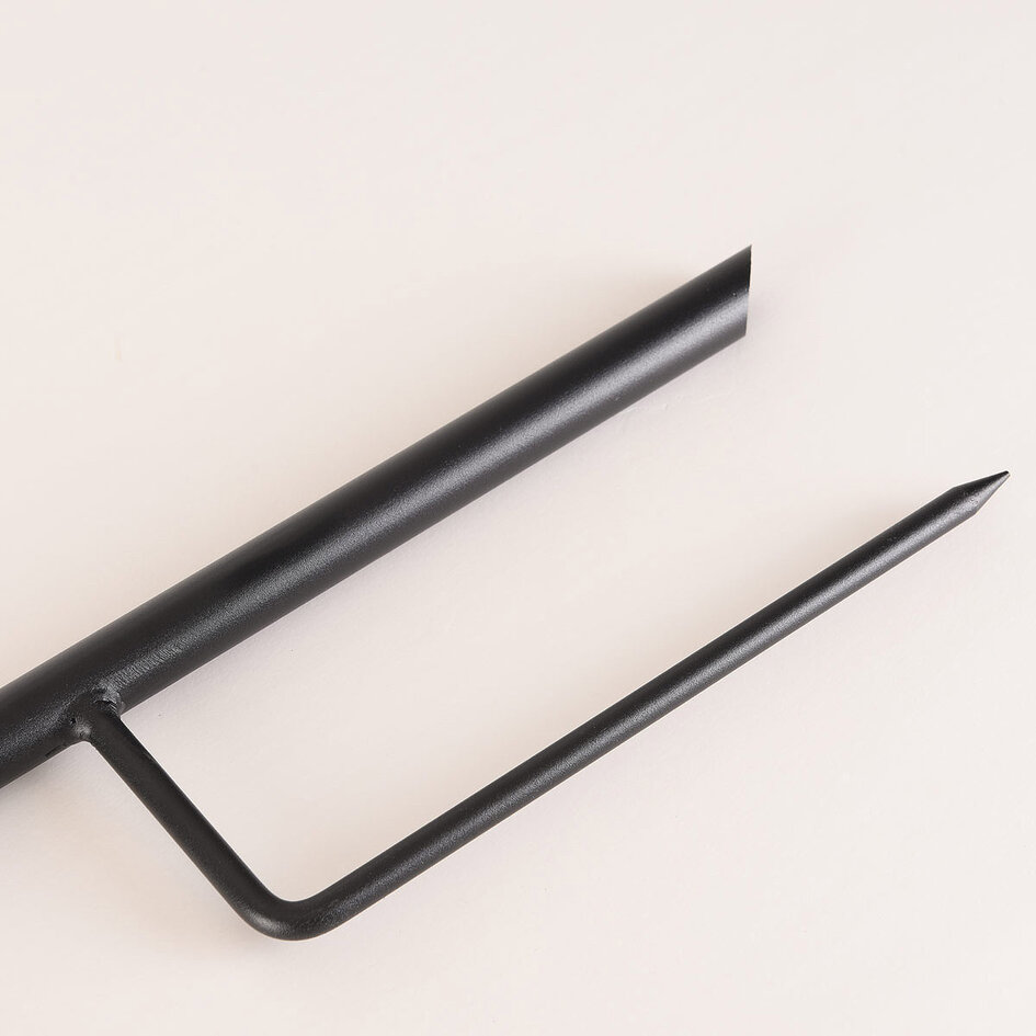 Metalowe słupki ogrodowe z hakiem 120 cm - zestaw 5 sztuk