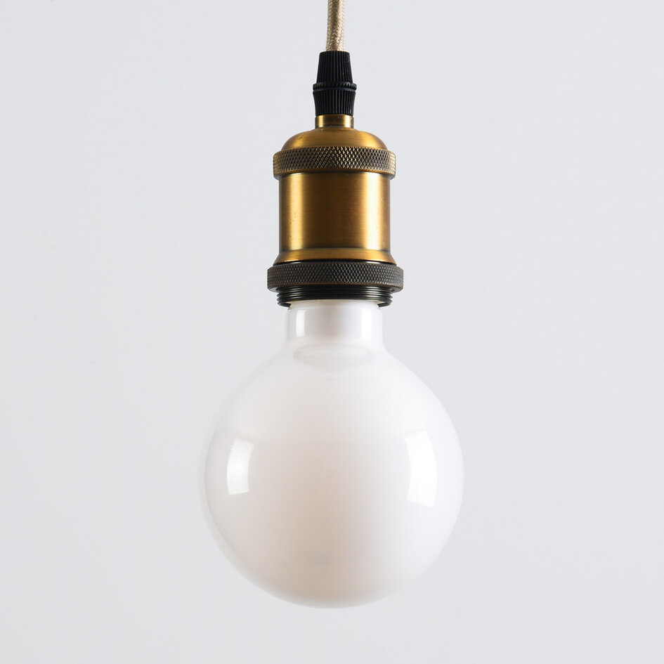 7W Lampa LED E27 XL, 2700K, mlecznobiałe szkło, Ø95 mm - ściemnialne