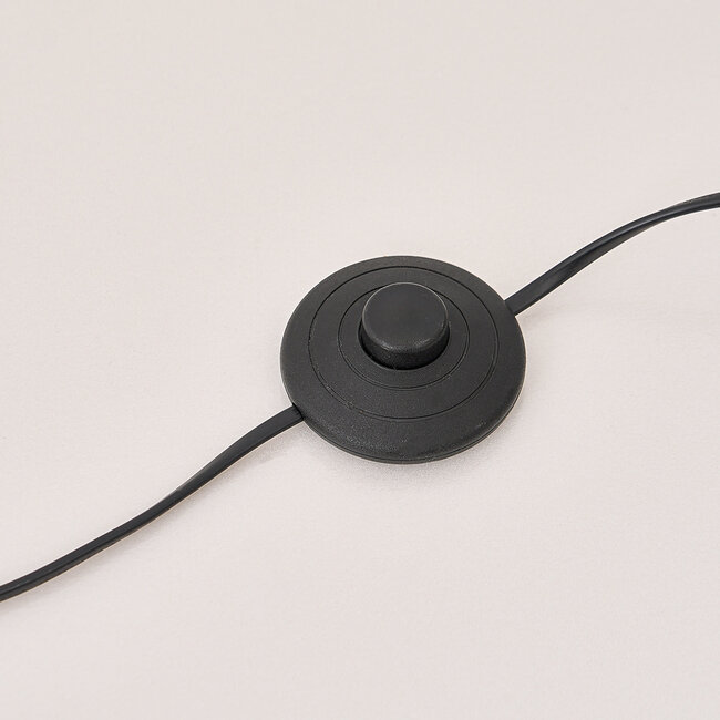 Lampa podłogowa Tyson czarna ze szkła dymionego, 5 światła