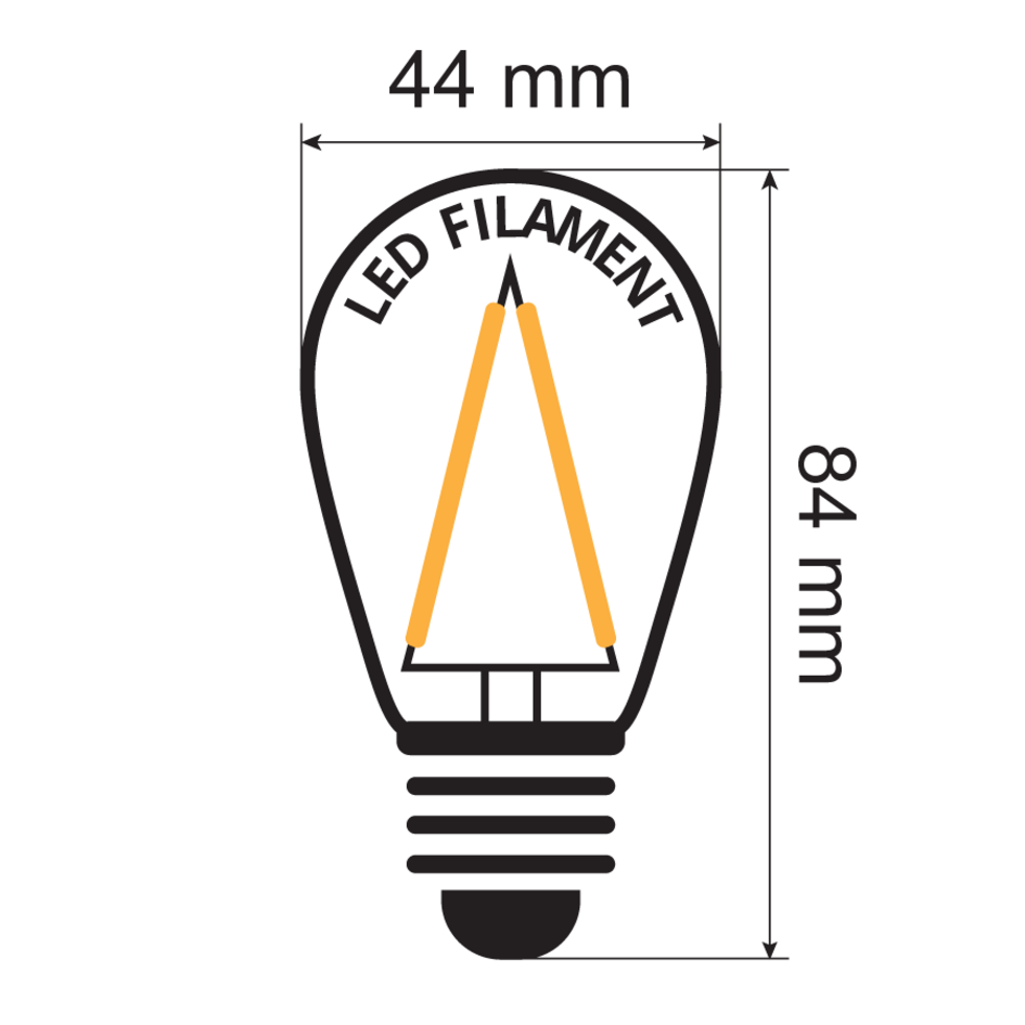 Zestaw girland świetlnych z żarówkami LED o mocy 3 W z żarnikiem, ściemnialnymi żarnikami