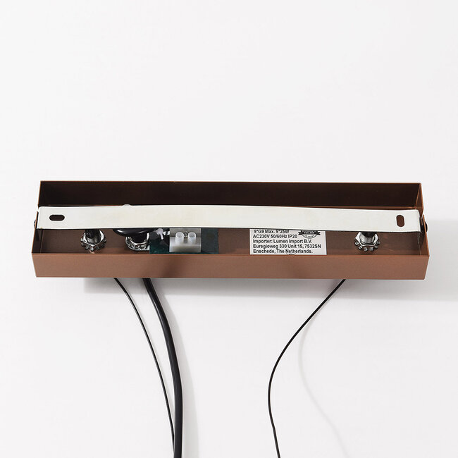 Design lampa wisząca Ennea 9-światła z brązowym szkłem ombre