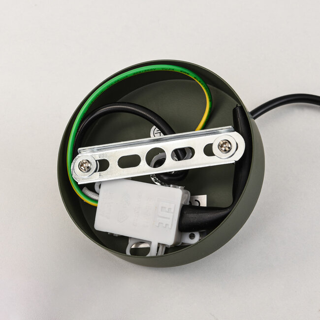 Lampa wisząca Viro z zielonego metalu – Ø38 cm