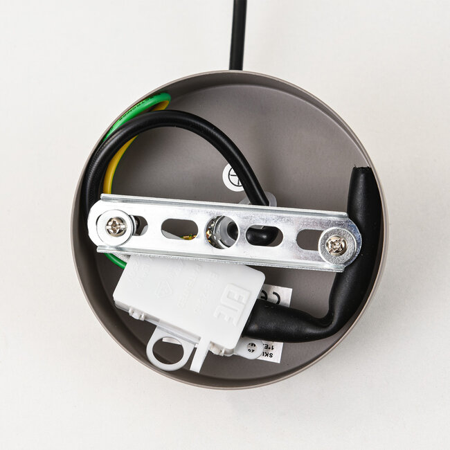 Lampa wisząca Viro z jasnoszarego metalu – Ø38 cm