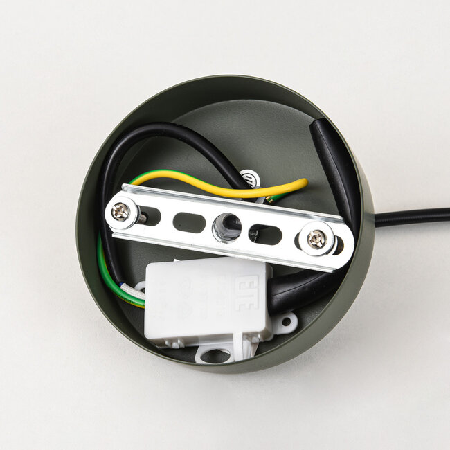 Lampa wisząca Kavo z zielonego metalu – Ø40 cm