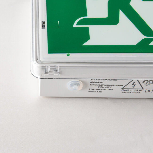 3-watowe natynkowe oświetlenie awaryjne z 4 piktogramami