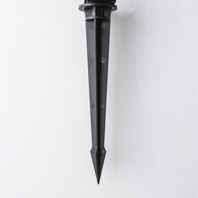 Zestaw 8 uchylnych reflektorów ogrodowych z pilotem – czarne ze ściemnialnymi diodami LED