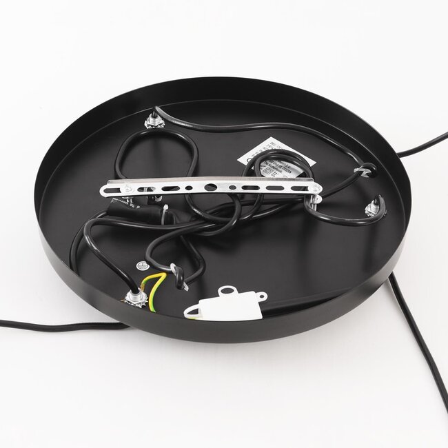 Lampa wisząca Lumra ze sznura w kolorze czarnym i naturalnym – 3 światła