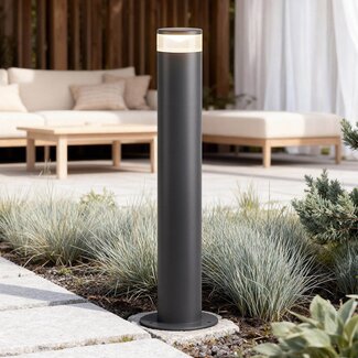 Nowoczesna lampa stojąca zewnętrzna Venku – ciemnoszara