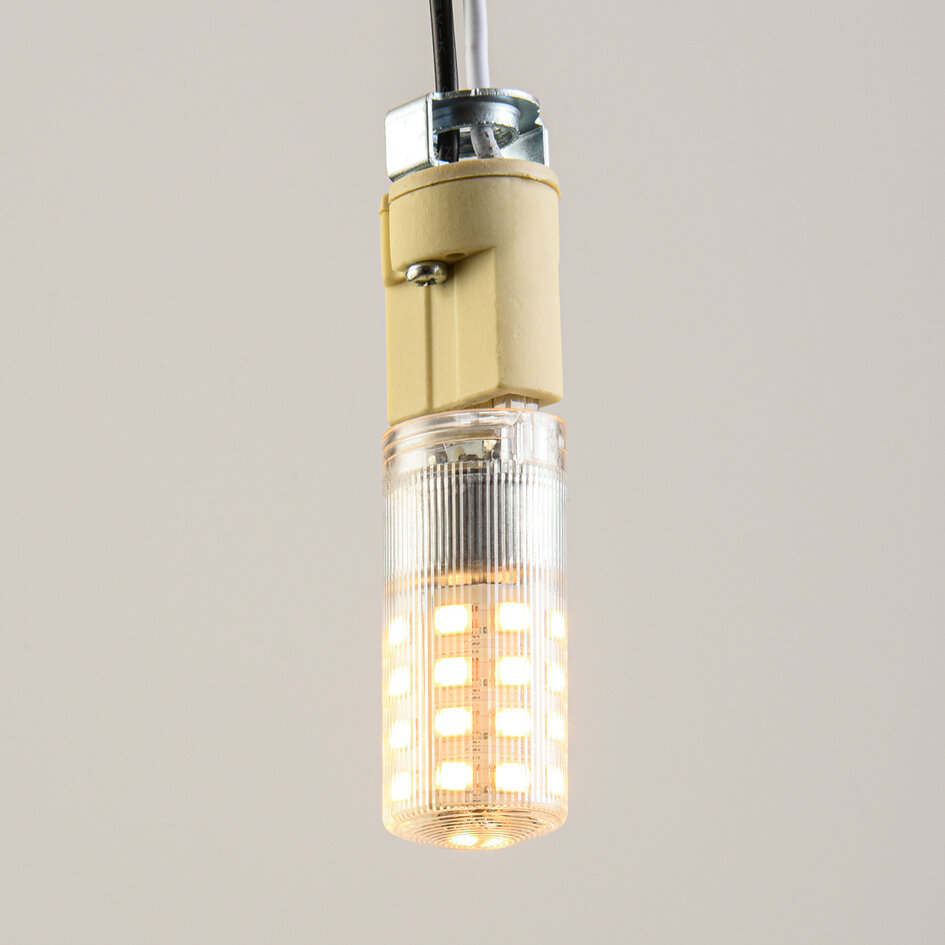 Ściemnialny reflektor LED G9, przezroczysty, 2700K, 4,4W