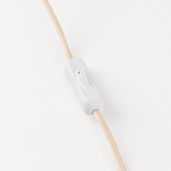 Lampa stołowa Virello w piaskowym beżu z regulowanym kloszem