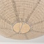 Lampa wisząca Amare beżowa z okrągłym lnianym kloszem Ø60 cm