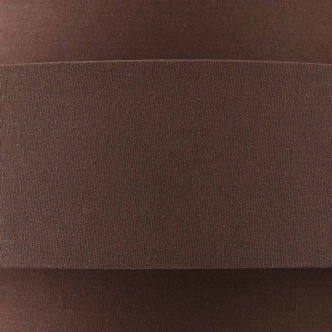 Lampa wisząca Zavon z warstwowym kloszem z tkaniny w kolorze ciemnobrązowym