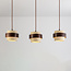3 światła lampa wisząca Mavero z cementu i drewna