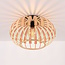 Lampa sufitowa Karo z otwartym kloszem bambusowym