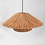 Lampa wisząca Raffina z warstwowego papieru rafia