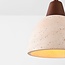 Lampa wisząca Japandi Marena z trawertynu (kamienia naturalnego) i drewna