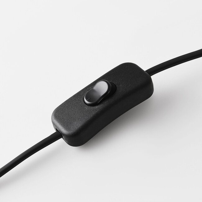 Japandi lampka stołowa Tavio z trawertynu (kamień naturalny) z czarnym kloszem