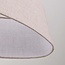 Minimalistyczna lampa wisząca Lureva beżowa z lnianym kloszem, 2 światła