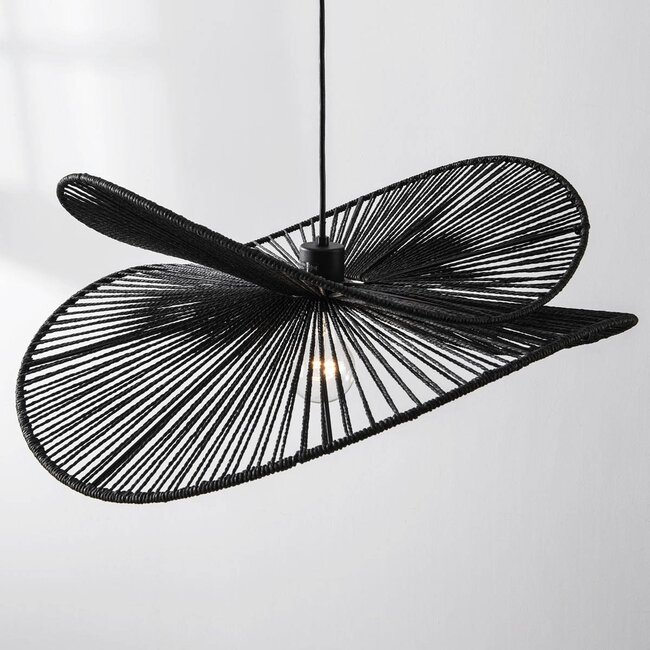 Nowoczesna lampa wisząca w stylu boho-chic Janah - czarna