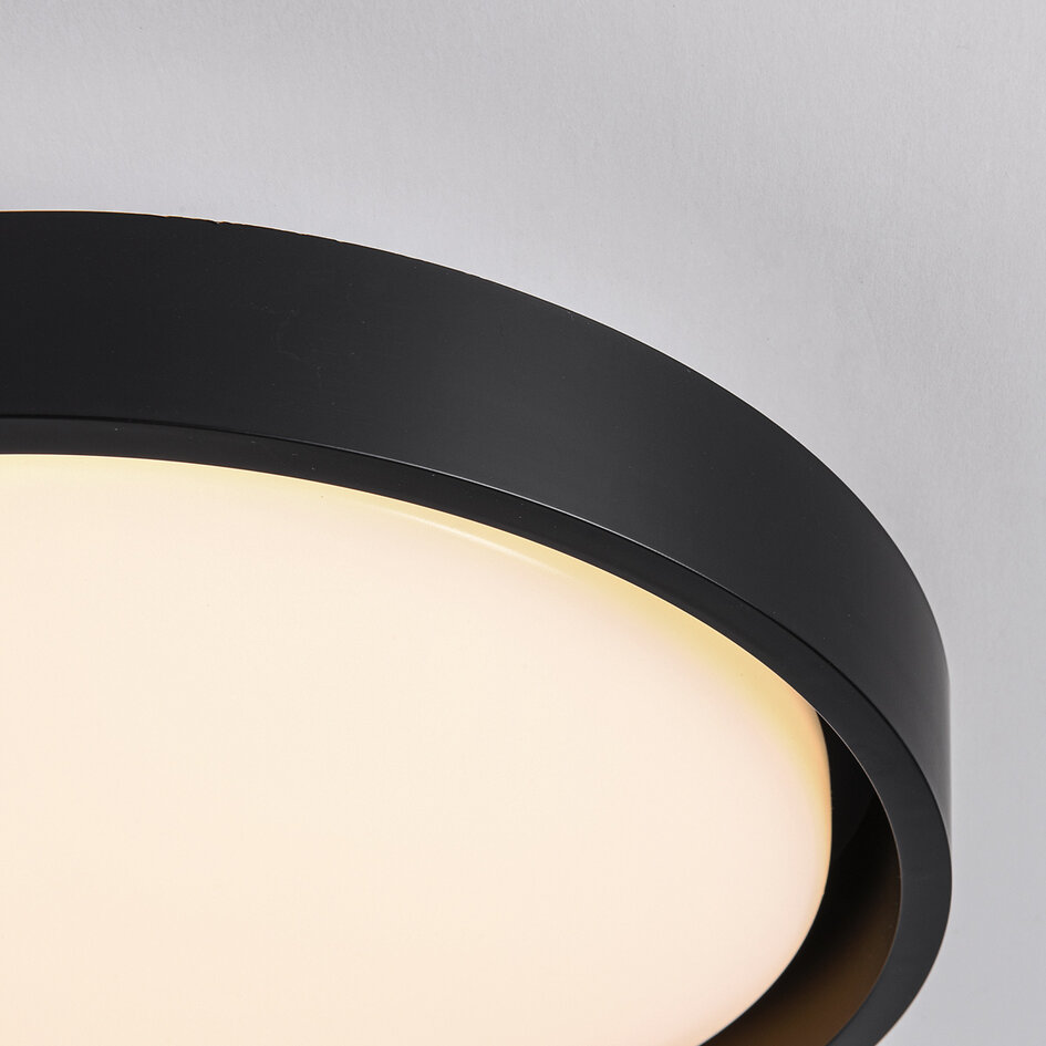Lampa sufitowa Ricardo ze zintegrowanym źródłem LED i 3-stopniowo ściemnialne Ø31 cm - czarne