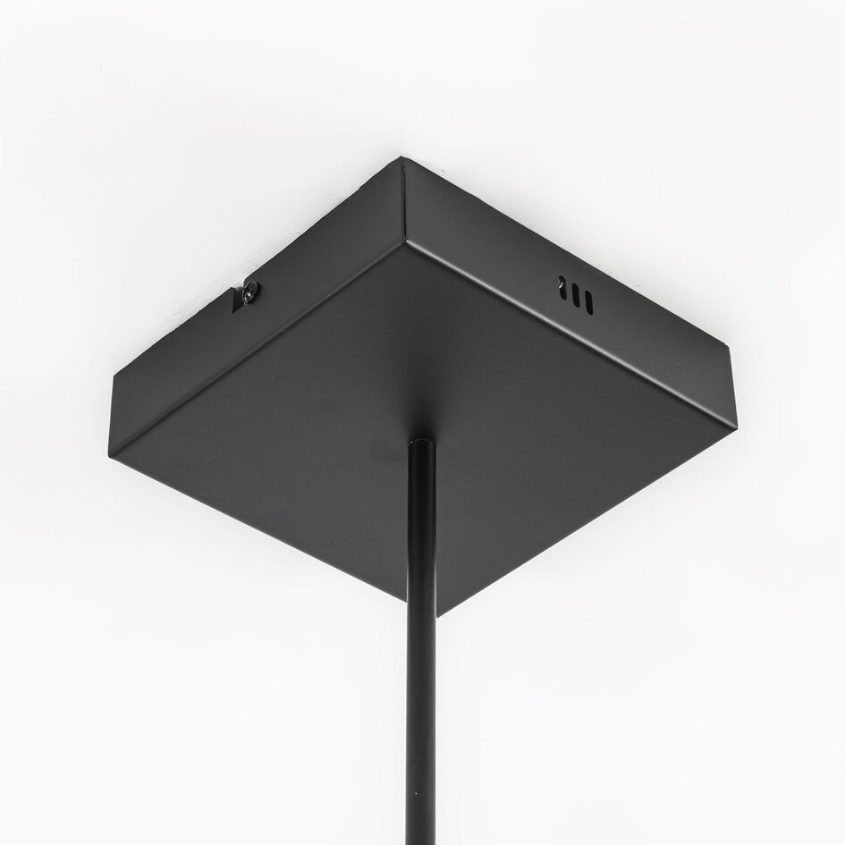 Design lampa wisząca Stellar ze zintegrowanymi 3-stopniowo ściemnialnymi diodami LED - imitacja drewna
