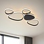 Design lampa sufitowa Zinara 3-stopniowo ściemnialne - Czarne