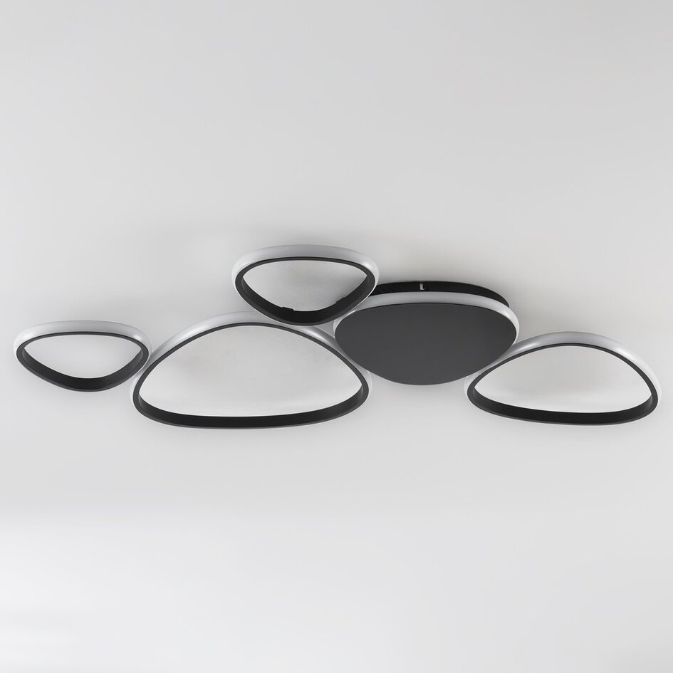 Design lampa sufitowa Zinara 3-stopniowo ściemnialne - Czarne